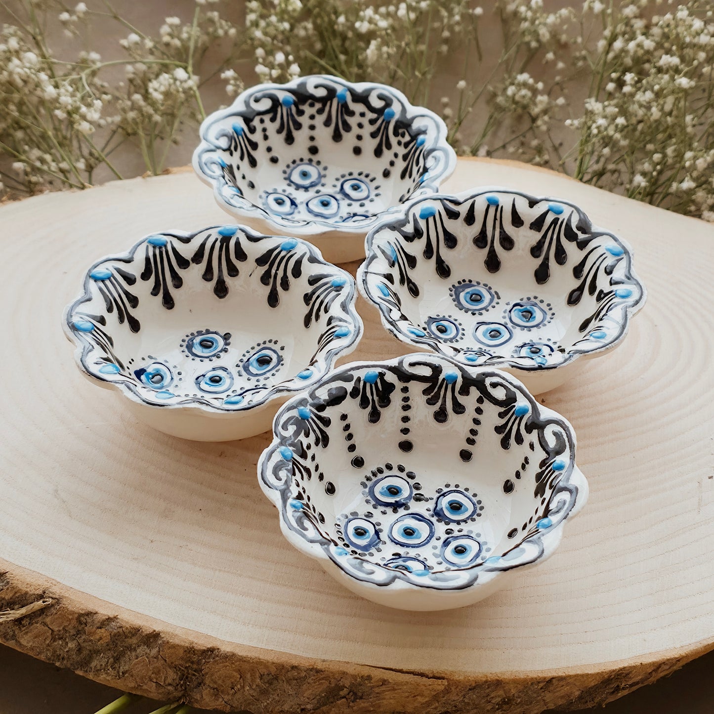 Nazar Lotus Porzellan Schalen - 3er Set