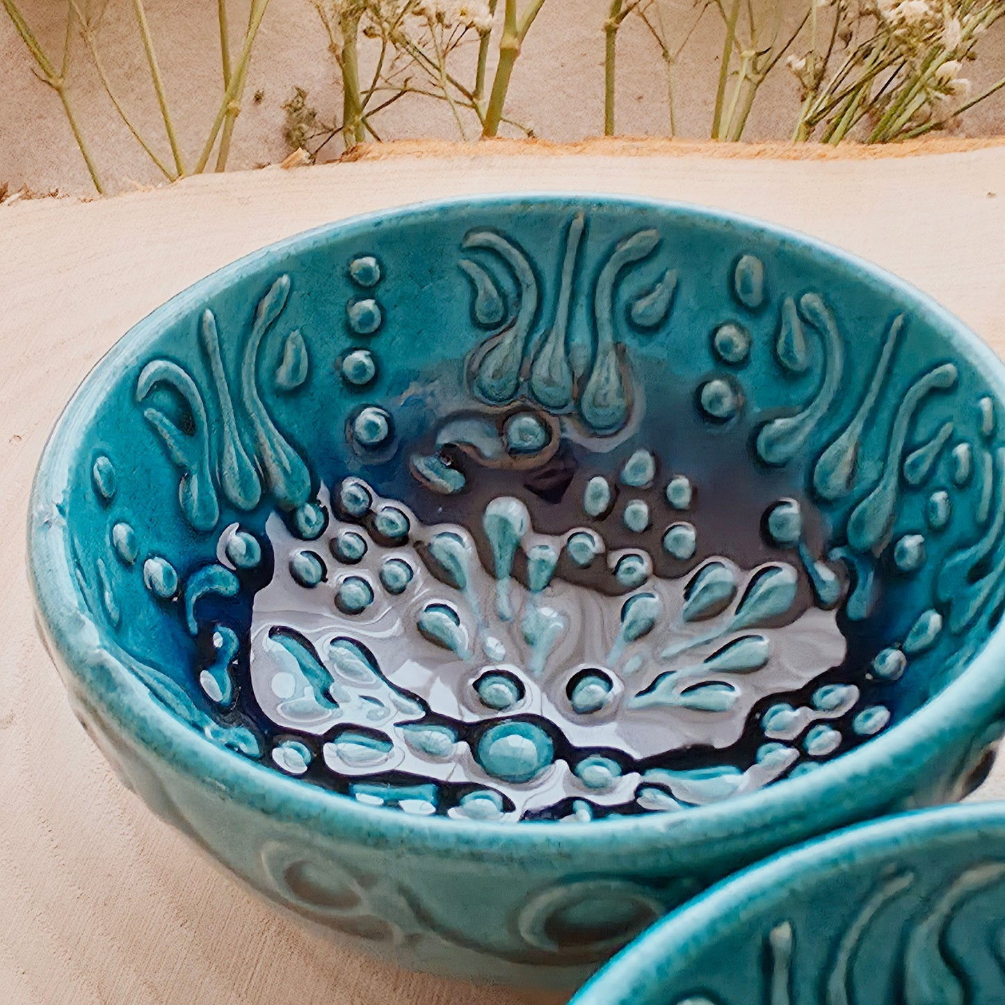 Turkuaz Porzellan Schalen - 3er Set