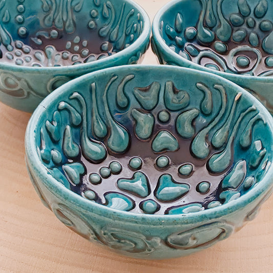 Turkuaz Porzellan Schalen - 3er Set