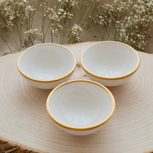 Weiss Porzellan Schalen - 3er Set